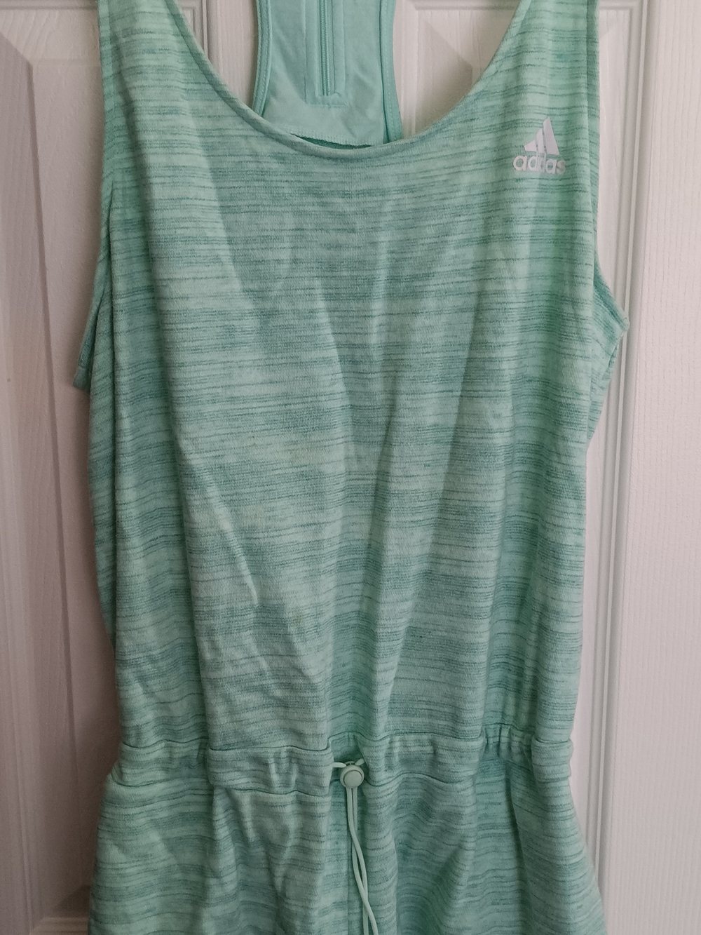 Adidas Seafoam Green Drawstring Romper